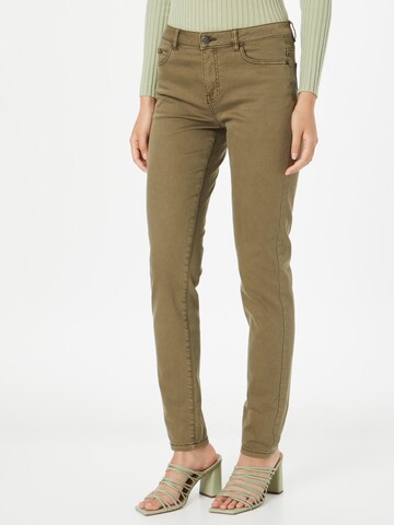 ESPRIT Skinny Jeans in Groen: voorkant