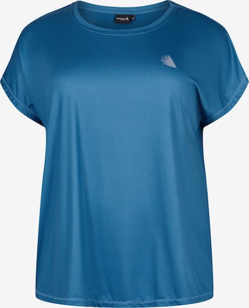 Active by Zizzi - Camisa 'Abasic' em azul: frente