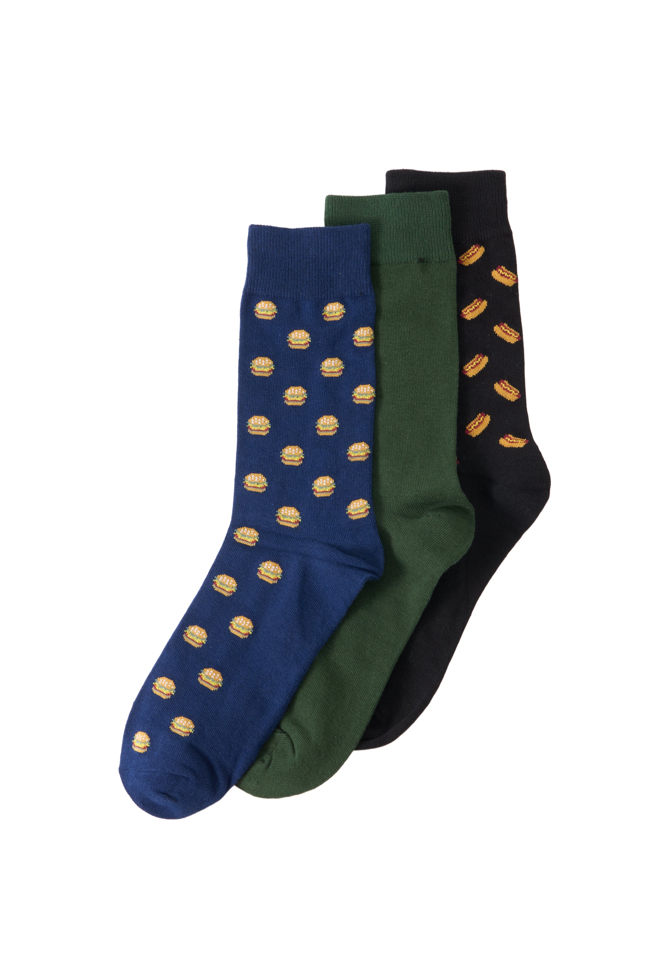 Chaussettes 'JACLANDO FOOD' JACK & JONES en bleu : devant