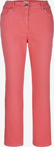 MIAMODA Regular Pants in Orange: front