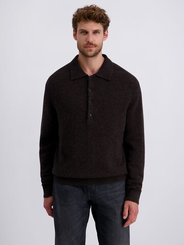 PIERRE CARDIN Trui in Bruin: voorkant