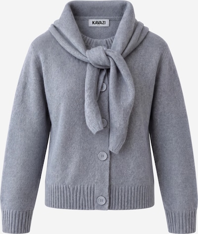 KAVAZI Strickjacke mit Schal in XS in hellgrau, Produktansicht