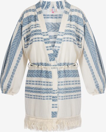 Kimono di IZIA in blu: frontale