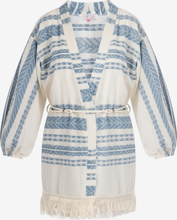 IZIA Kimono i blå: framsida