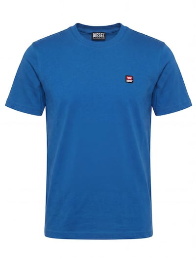 DIESEL Shirt 'T-JUST 250221' in S in de kleur Royal blue/koningsblauw, Productweergave