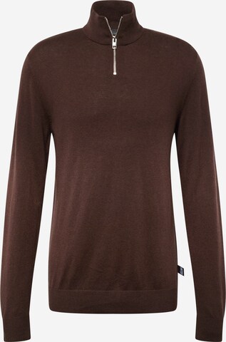 JACK & JONES Pullover 'Emil' in Braun: predná strana