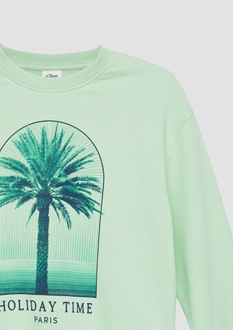 s.Oliver Sweatshirt in Groen