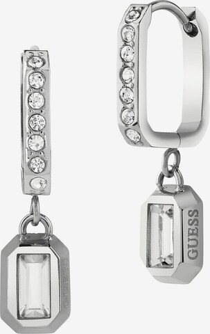 GUESS Earrings 'Hashtag Guess' in Silver: front