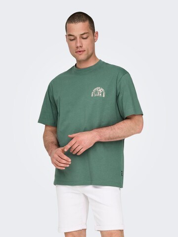 Only & Sons T-Shirt 'KYLAN' in Grün