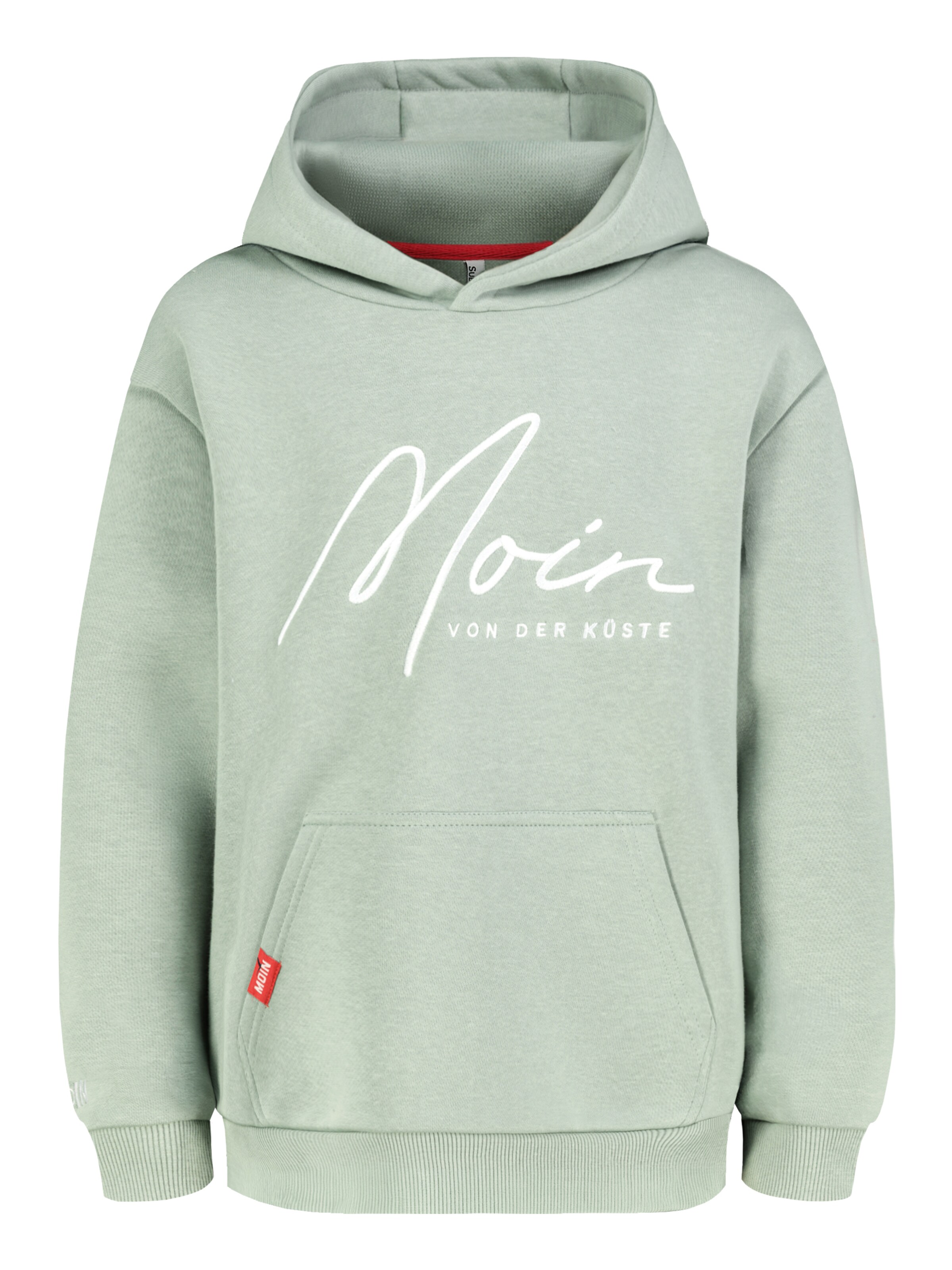 Sublevel Sweatshirt 'Moin' in Grün: Vorderseite