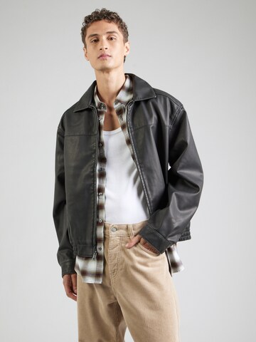 Veste mi-saison HOLLISTER en noir : devant