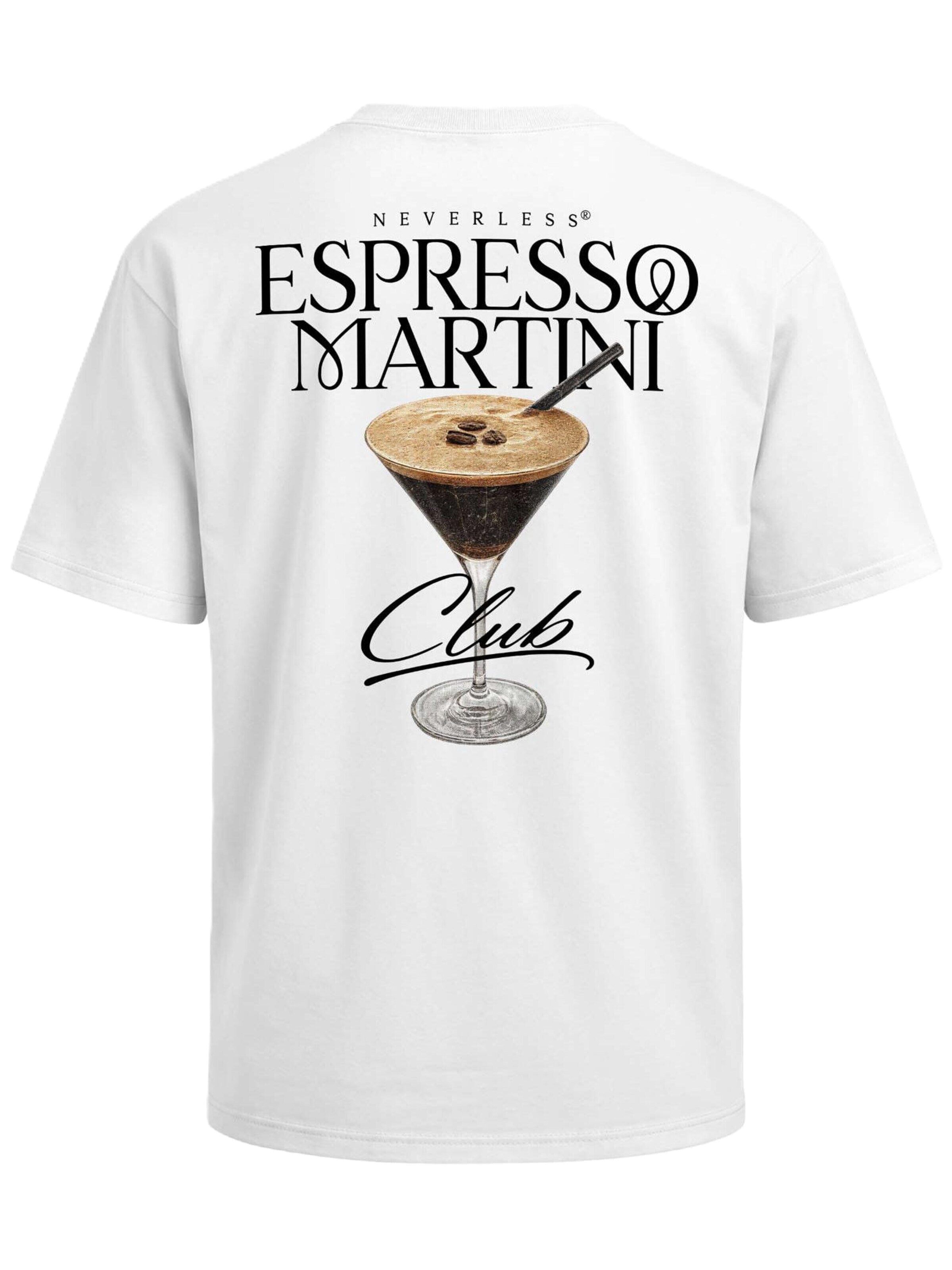 Neverless Shirt 'Espresso Martini' in White