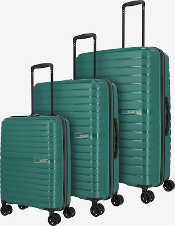 TRAVELITE Suitcase Set 'Trient ' in Green: front
