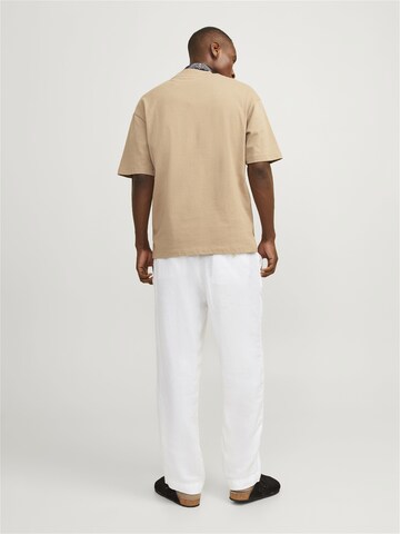 JACK & JONES Loosefit Chinobyxa 'Karl Lawrence' i vit