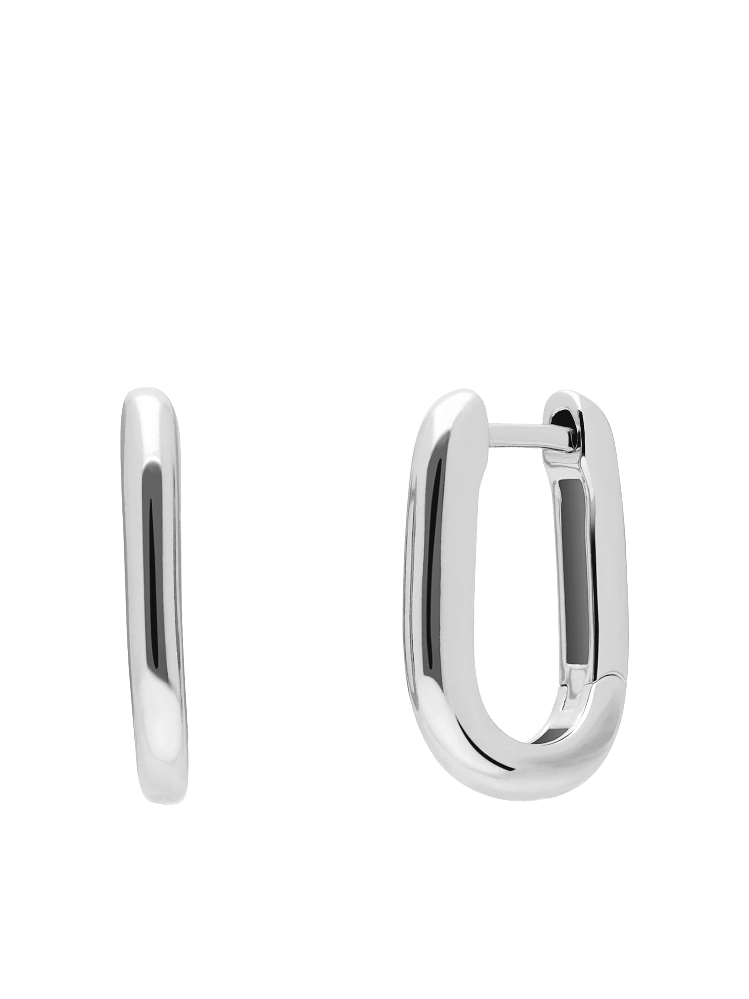 Lucardi Oorbellen in Zilver: voorkant