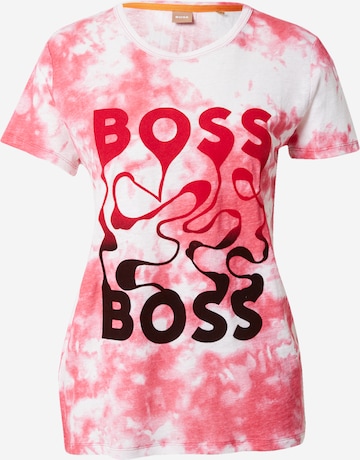 T-shirt 'Elenza' BOSS Orange en rose : devant