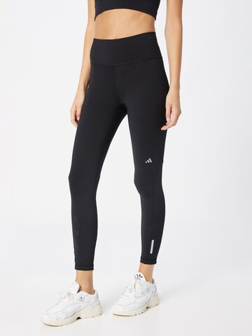 ADIDAS PERFORMANCE Skinny Sportbroek 'Ultimate' in Grijs: voorkant