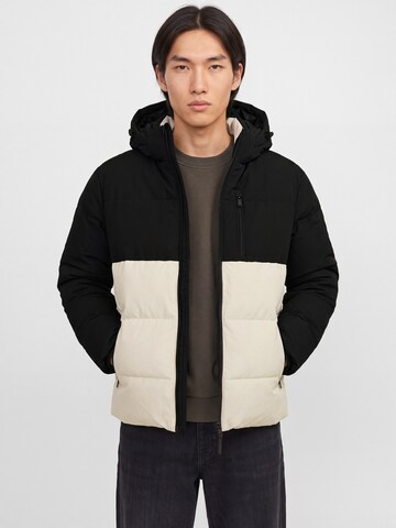 JACK & JONES Winter Jacket 'JJEBECKS' in Beige: front