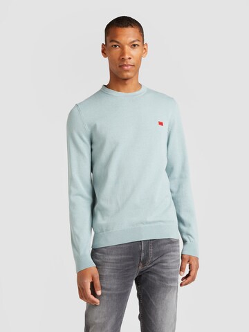 HUGO Pullover 'San Cassius-C1' in Blau: Vorderseite