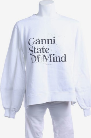 GANNI Sweatshirt / Sweatjacke M in Weiß: predná strana