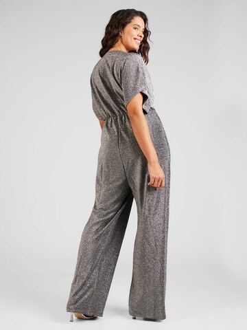 PIECES Curve Jumpsuit 'SERINA' in Silber