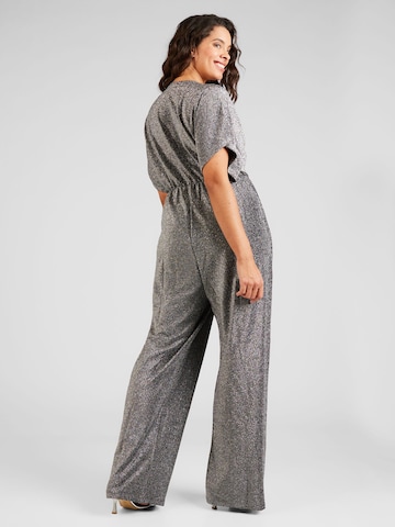 PIECES Curve Jumpsuit 'SERINA' in Silber