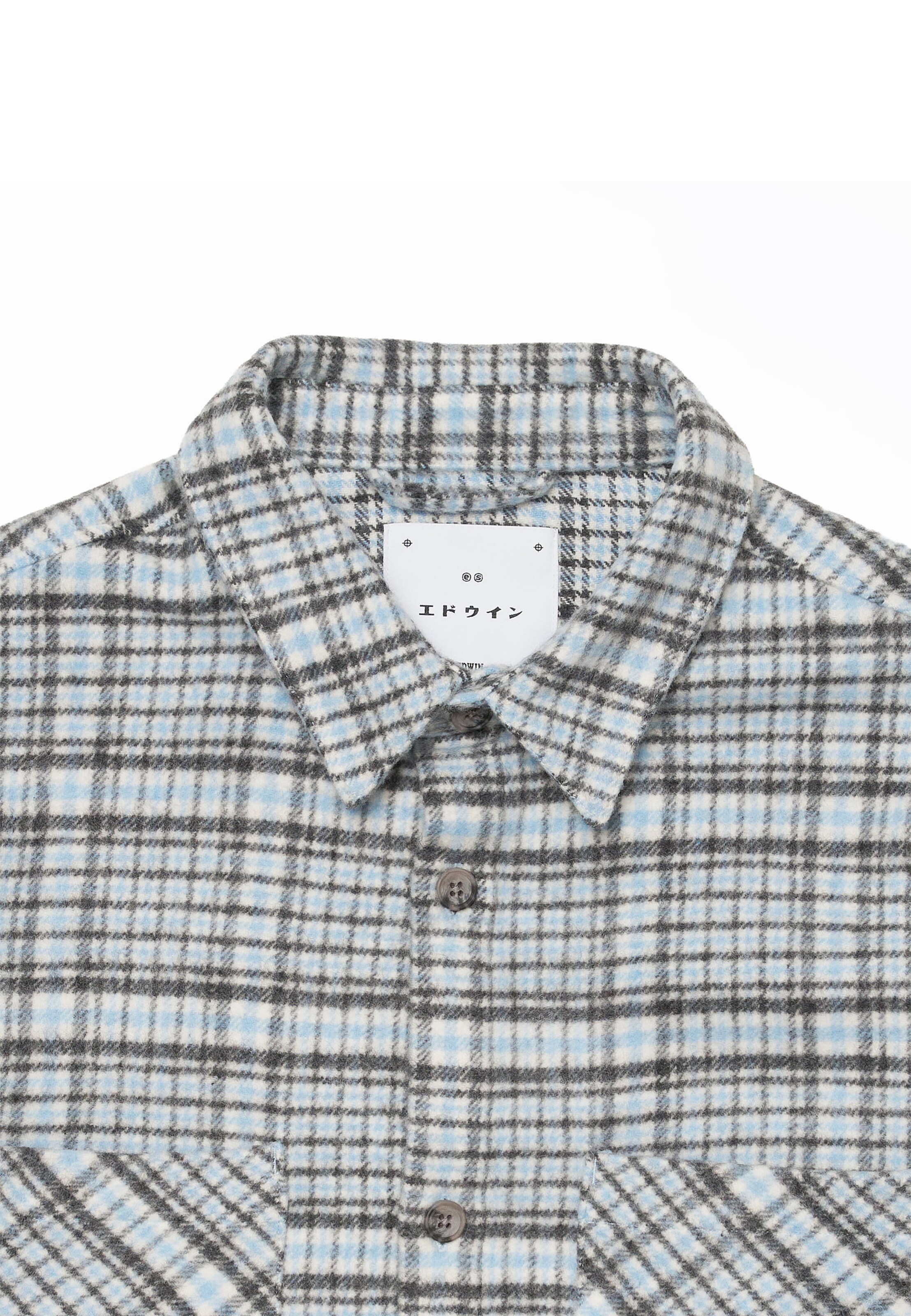 EDWIN - Comfort Fit Camisa 'Julius' em azul