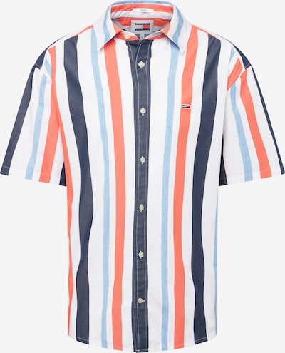Tommy Jeans Overhemd in de kleur Navy / Lichtblauw / Rood / Wit, Productweergave