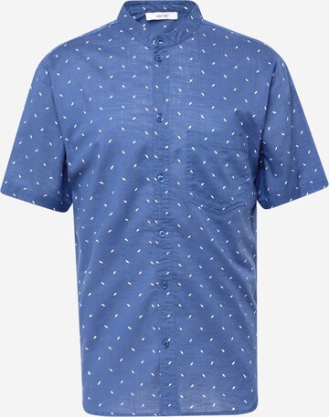ABOUT YOU Regular fit Button Up Shirt 'Stanley' in Blue: front