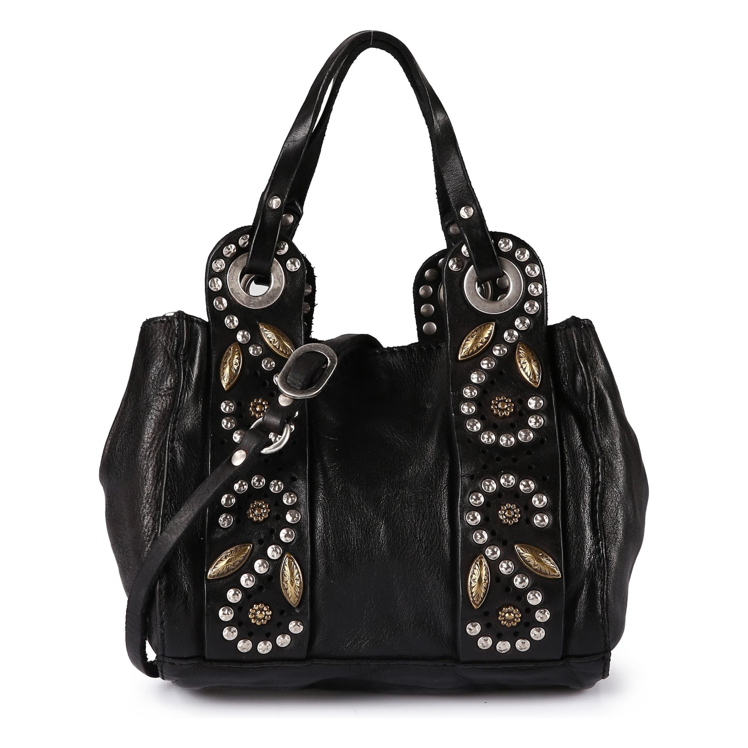 Sac bandoulière 'Dafne' Campomaggi en noir : devant