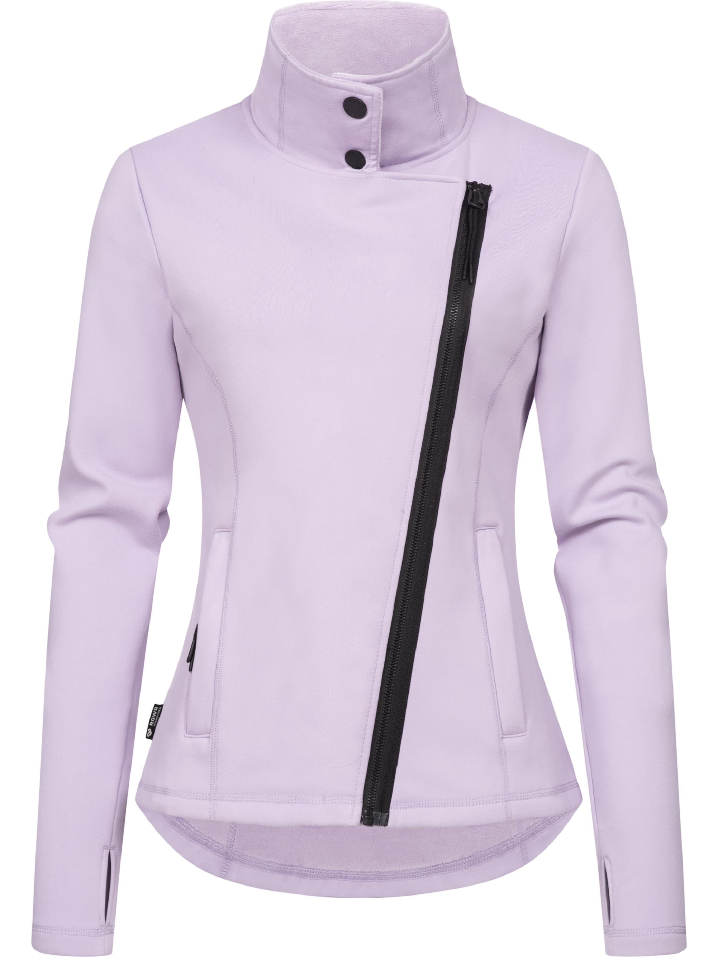 Ragwear Zip-Up Hoodie 'Saskie' in Purple