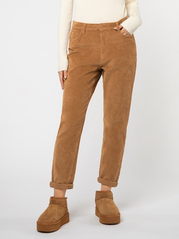 Eight2Nine Regular Broek in Bruin: voorkant