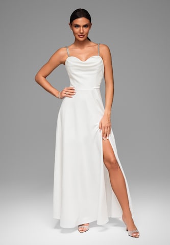 Ombre Evening dress in White: front
