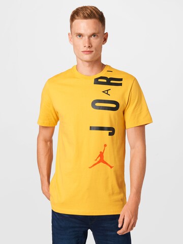 T-Shirt Jordan en jaune : devant