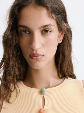 MANGO - Top 'LAGARTA' en amarillo