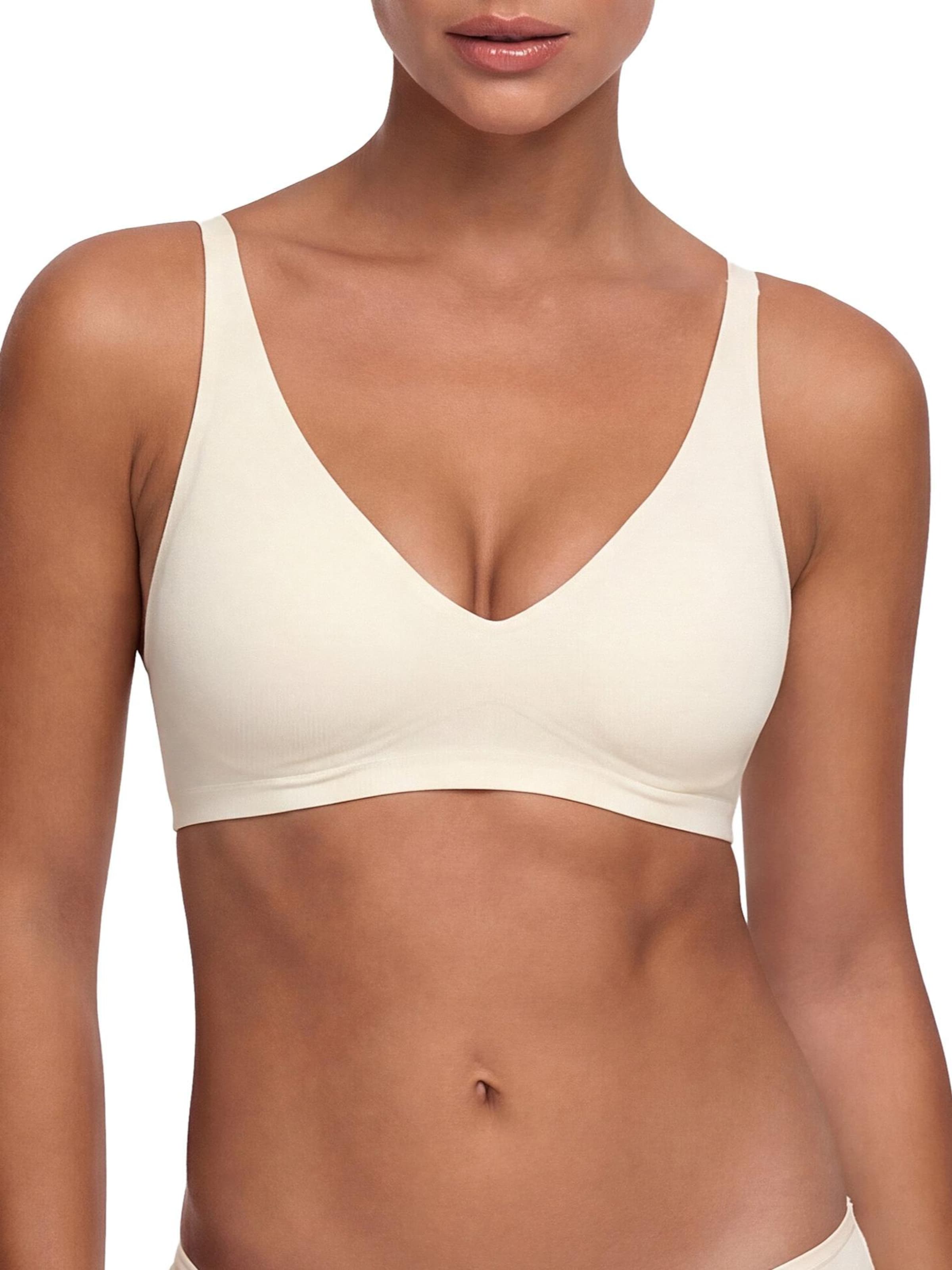 cfab (formerly creamy fabrics) Push-up Behå 'Comfort Push-Up BH' i beige: framsida
