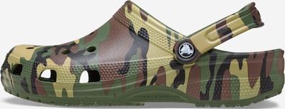 Crocs Klompe 'Classic' u tamno smeđa / kaki / maslinasta / crna, Pregled proizvoda