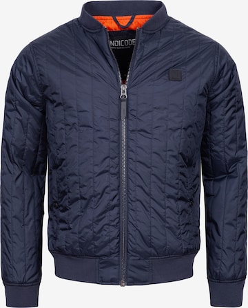 INDICODE JEANS Between-Season Jacket in Blue: front