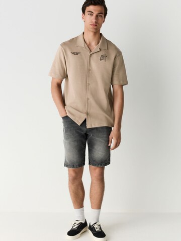 Next Rovný strih Košeľa - Hnedá