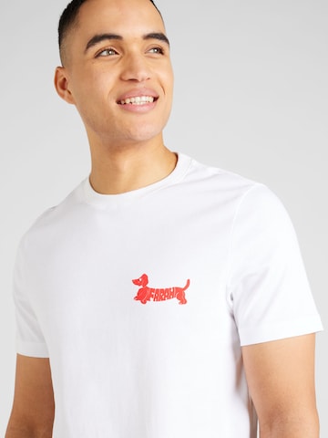 T-Shirt 'COSTAS' FARAH en blanc