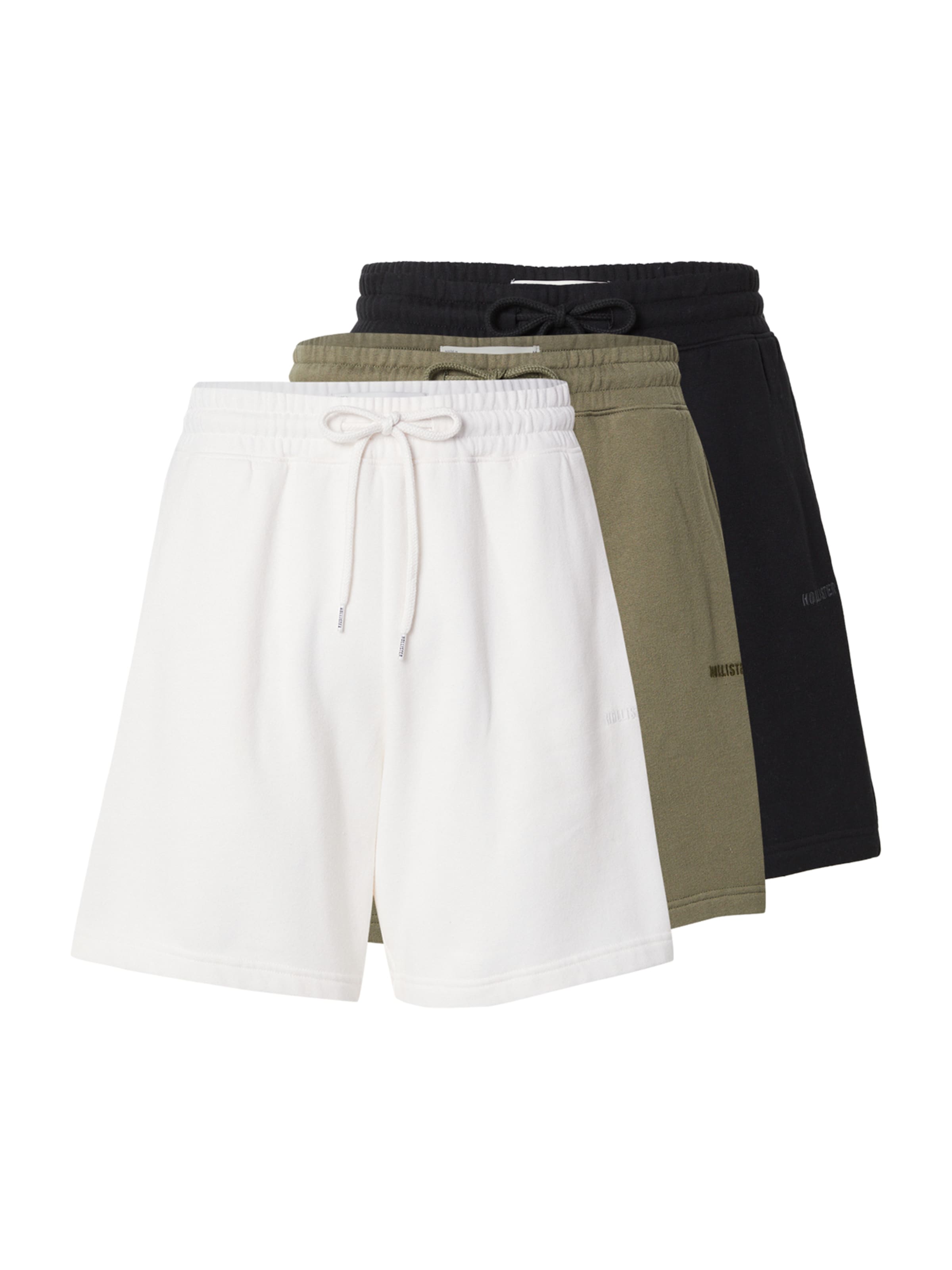 Regular Pantalon HOLLISTER en vert : devant