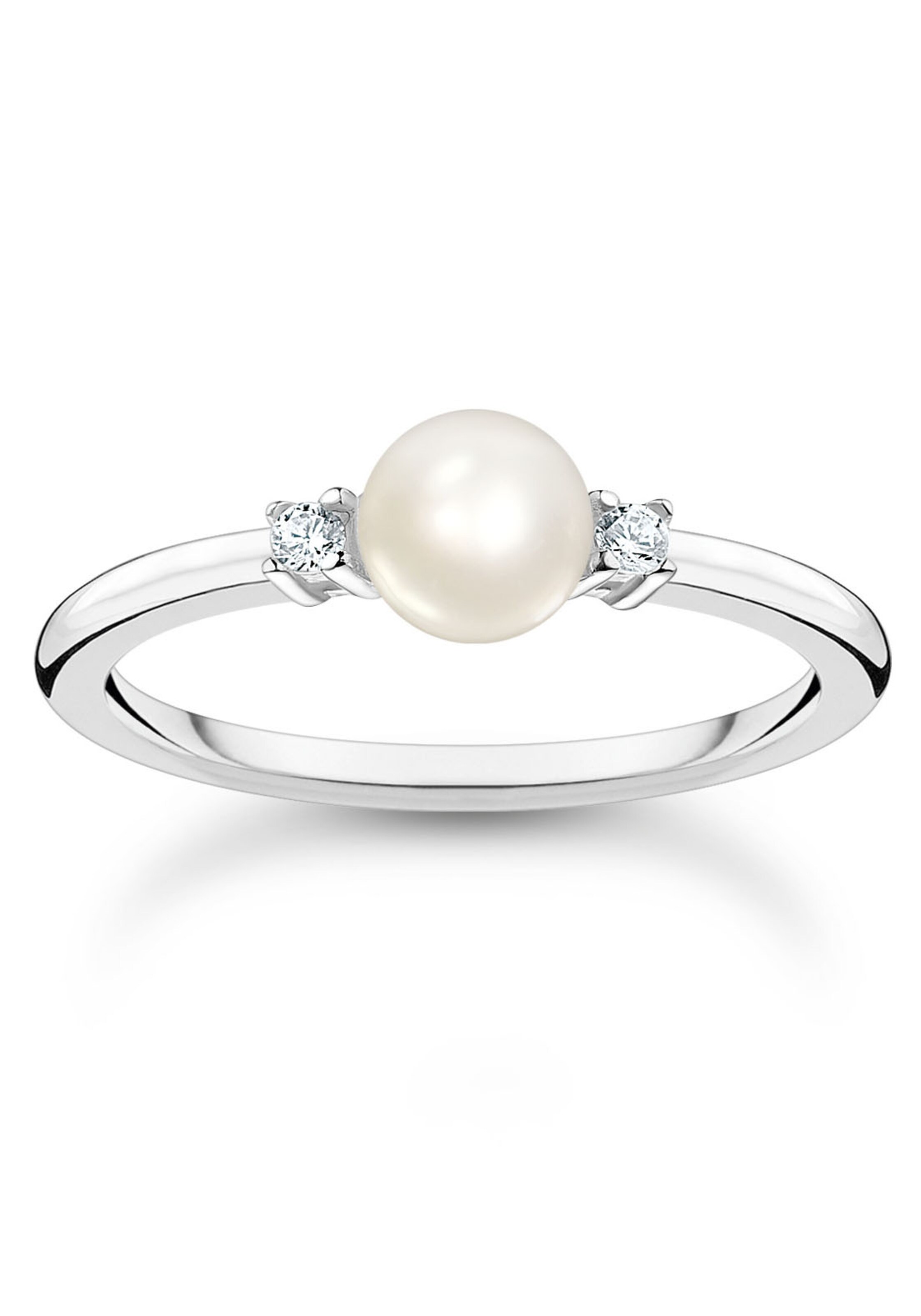 Thomas Sabo Ring in silber / transparent / weiß, Produktansicht