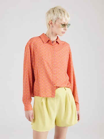 Brava Fabrics - Blusa 'Gummie' en naranja: frente