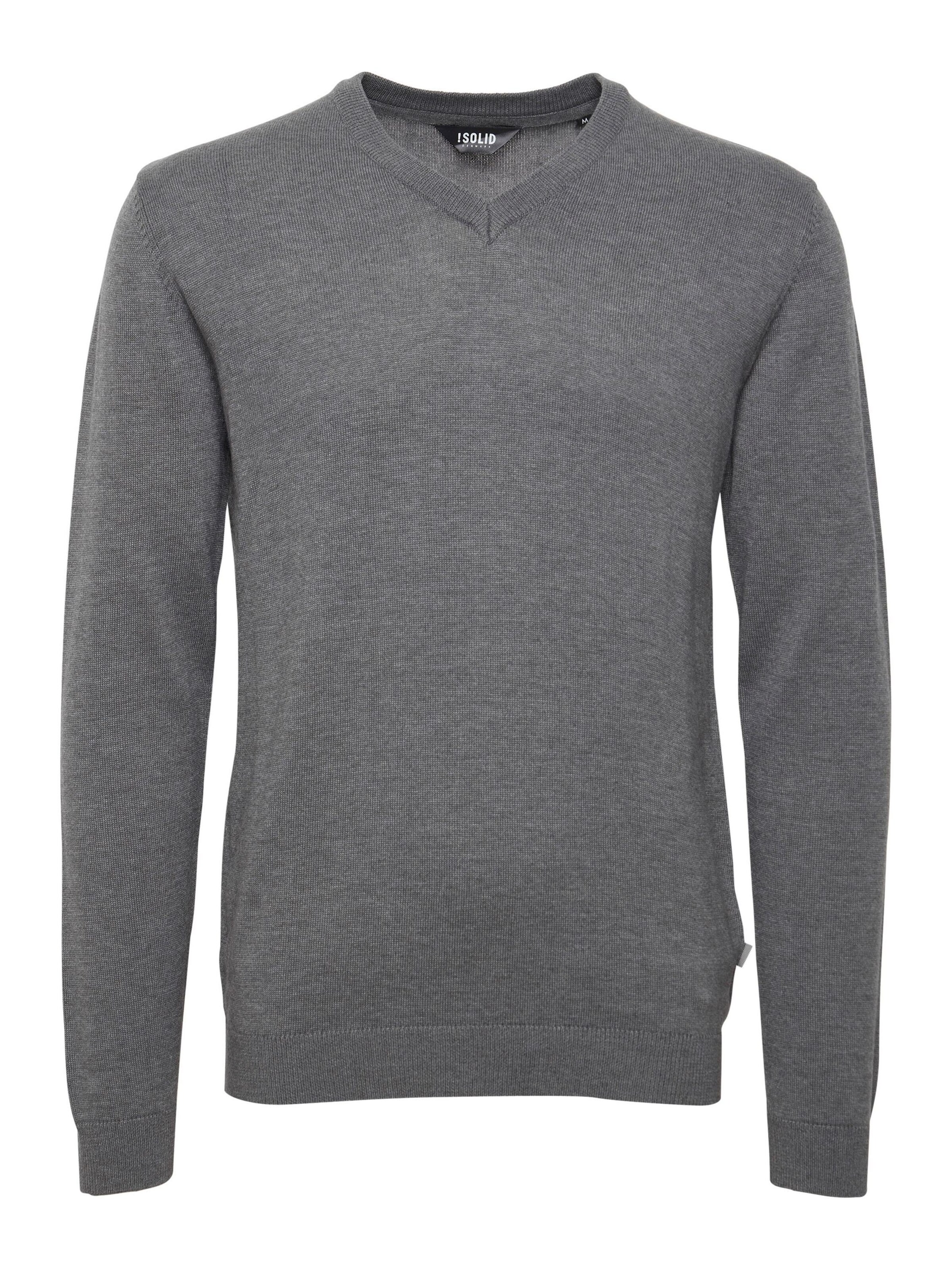 Pull-over 'ALEGRE' !Solid en gris : devant