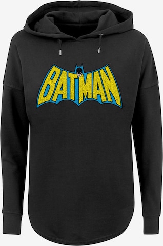 F4NT4STIC Sweatshirt 'DC Comics Batman Crackle Logo' in Black: front