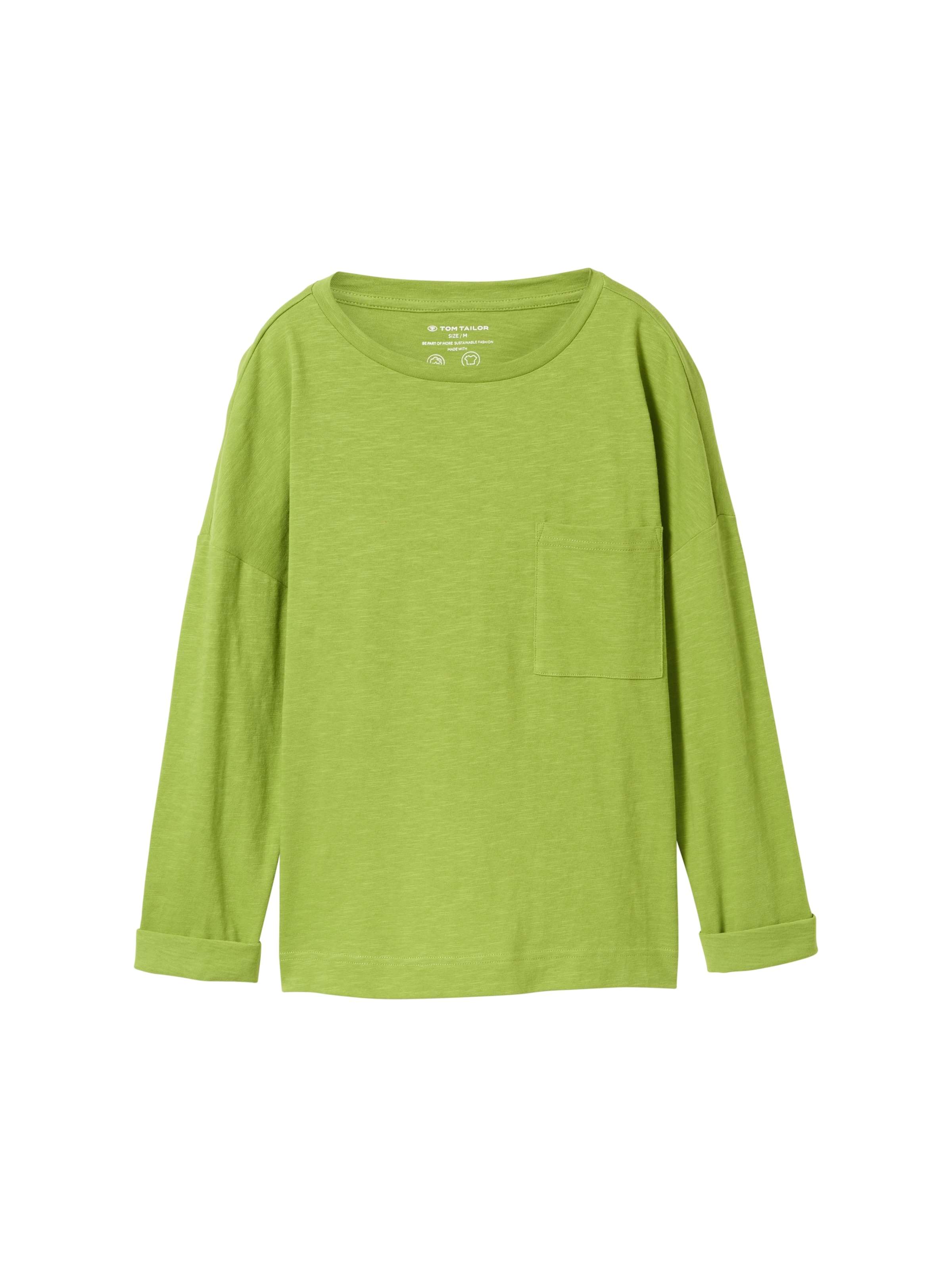 T-shirt TOM TAILOR en vert : devant
