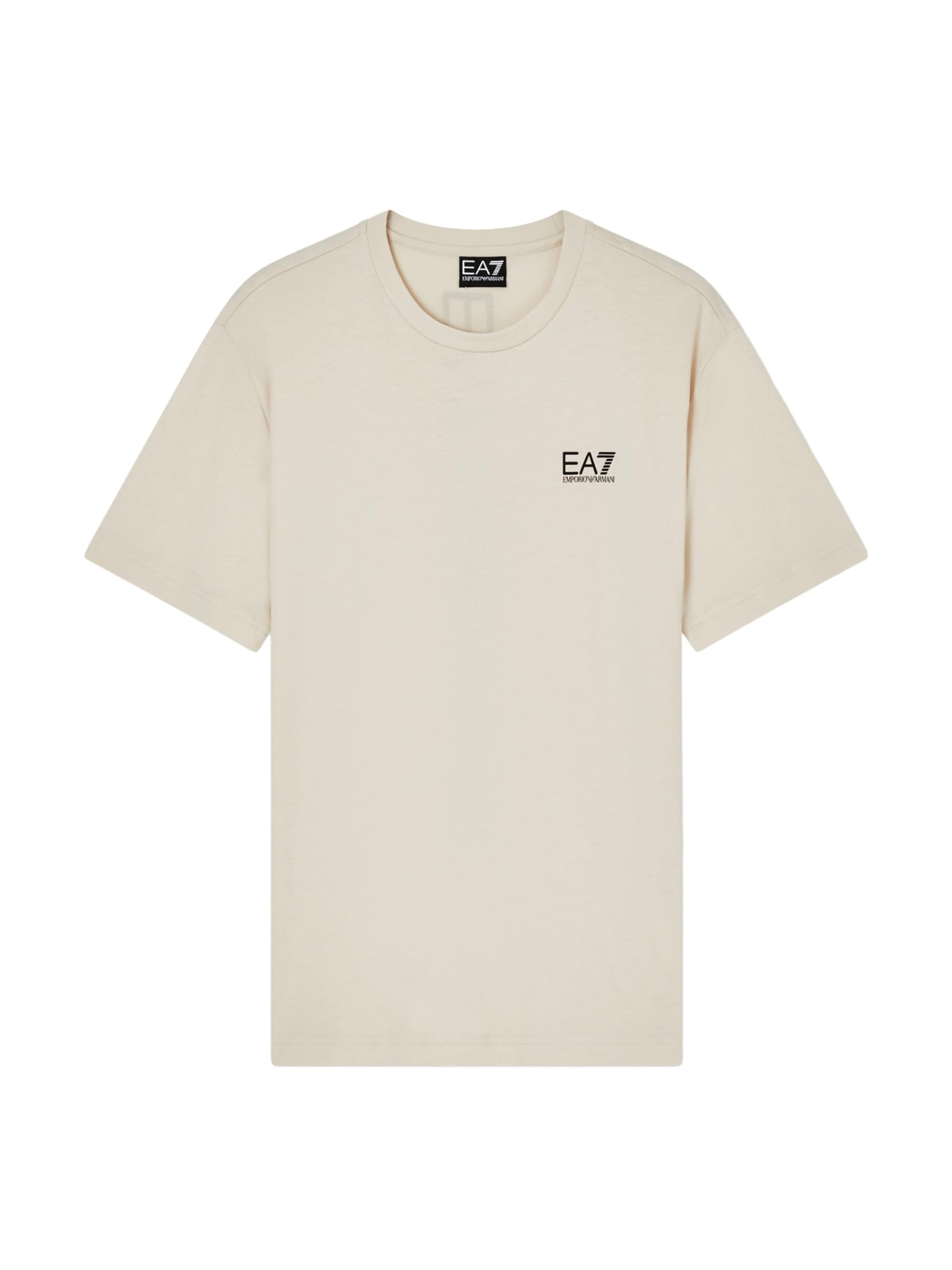 Maglietta di EA7 Emporio Armani in beige: frontale