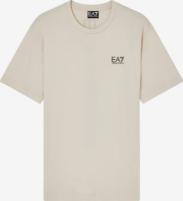 Maglietta di EA7 Emporio Armani in beige: frontale