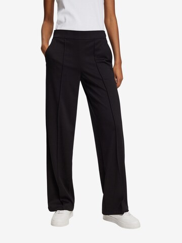 ESPRIT Loose fit Pants in Black: front