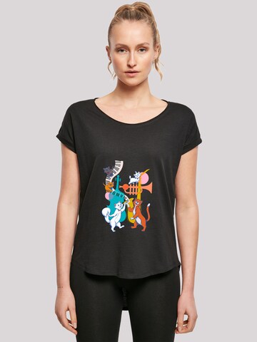 F4NT4STIC Shirt 'Disney Aristocats Dancing' in Black: front
